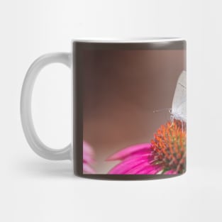 Gray Hairstreak Butterfly on Wild Berry Coneflower Mug